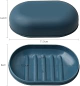 SoftcuteLee Soap Dish with Lid 2PCS Leakproof Travel Soap Case view 2