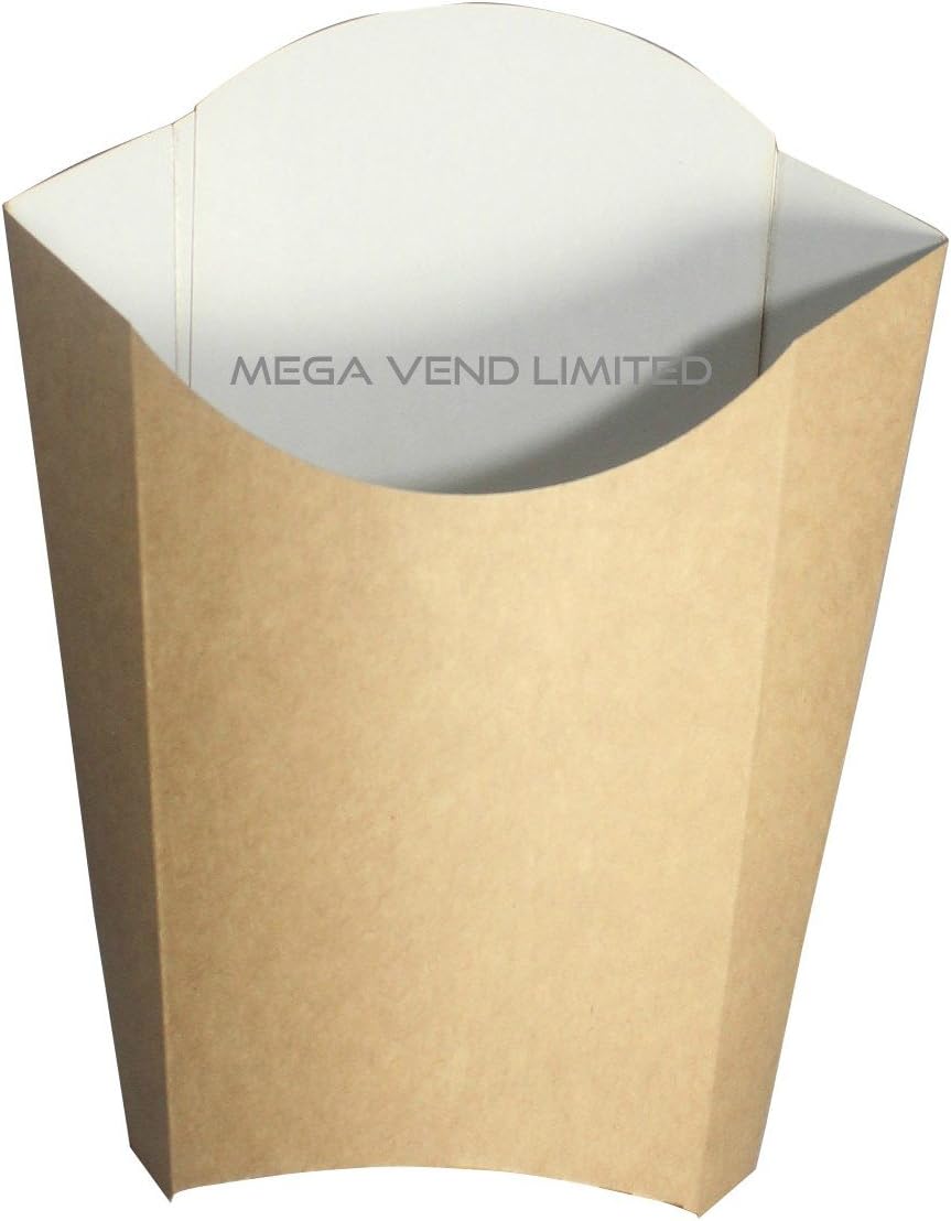 Kraft Disposable Takeaway Cardboard Large Chip Scoop Boxes Fast Food Packaging [BFSCSK] (50)
