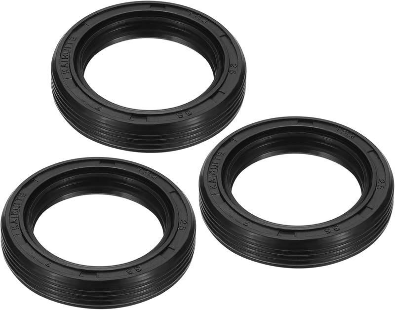 PATIKIL 3 Pcs 25mm x 35mm x 7mm Nitrile Rubber TG4 Radial Shaft Oil Seal