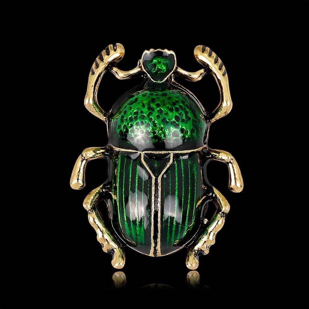Ogquaton Insect Brooch Pins Jewelry Women Beetle Decoration Suit Corsage - Green High Quality