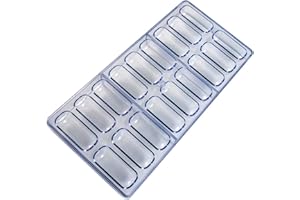 Polycarbonate Chocolate Mold 18 Candy Bonbons and Pastry Baking Tools Cavity Oval for Kitchen Utensils