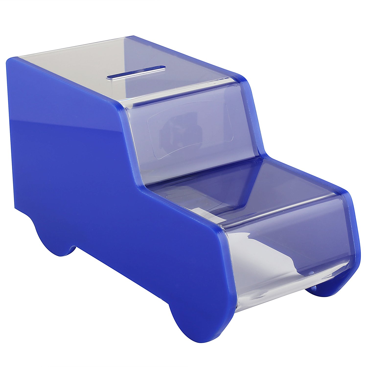My Charity Boxes - -Ambulance/Truck Acrylic Box - Charity Box - Collection Box - Collection Box - Tip Container (Red)