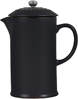 Le Creuset Stoneware Cafetière French Press 1 L Satin Black 91028200000000 view 2