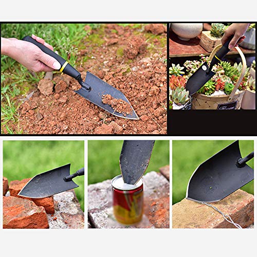 Pannow Garden Shovel Trowel & Hand Shovel with Non-Slip Handle, Mini Indoor Garden Tools for Transplanting, Weeding, Moving and Smoothing Digging & Planting