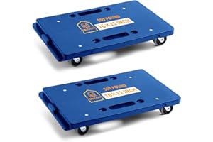 Furniture Dolly Movers Dollys with Wheels,Moving Dolly 4 Wheels Heavy Duty,4 Wheels Small Flat Dolly, 2 Pack, 16in-11in 500lb