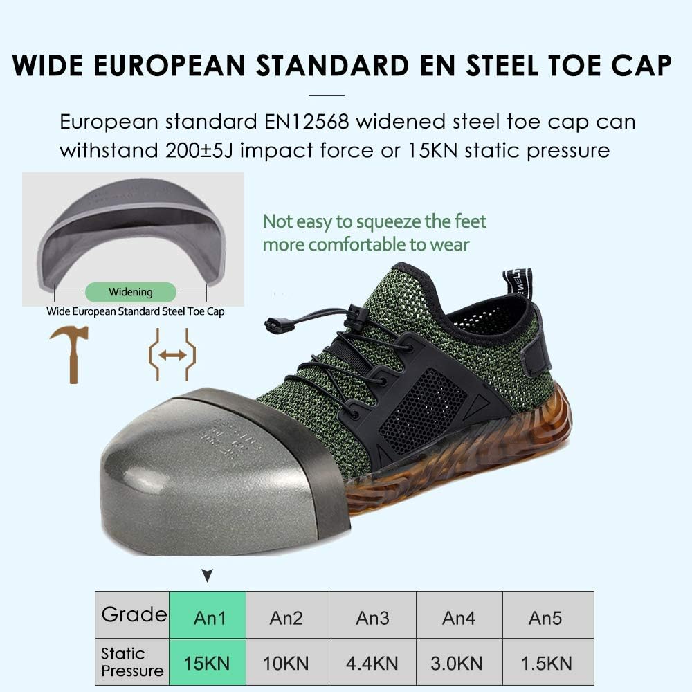 comfortable steel toe cap trainers womens