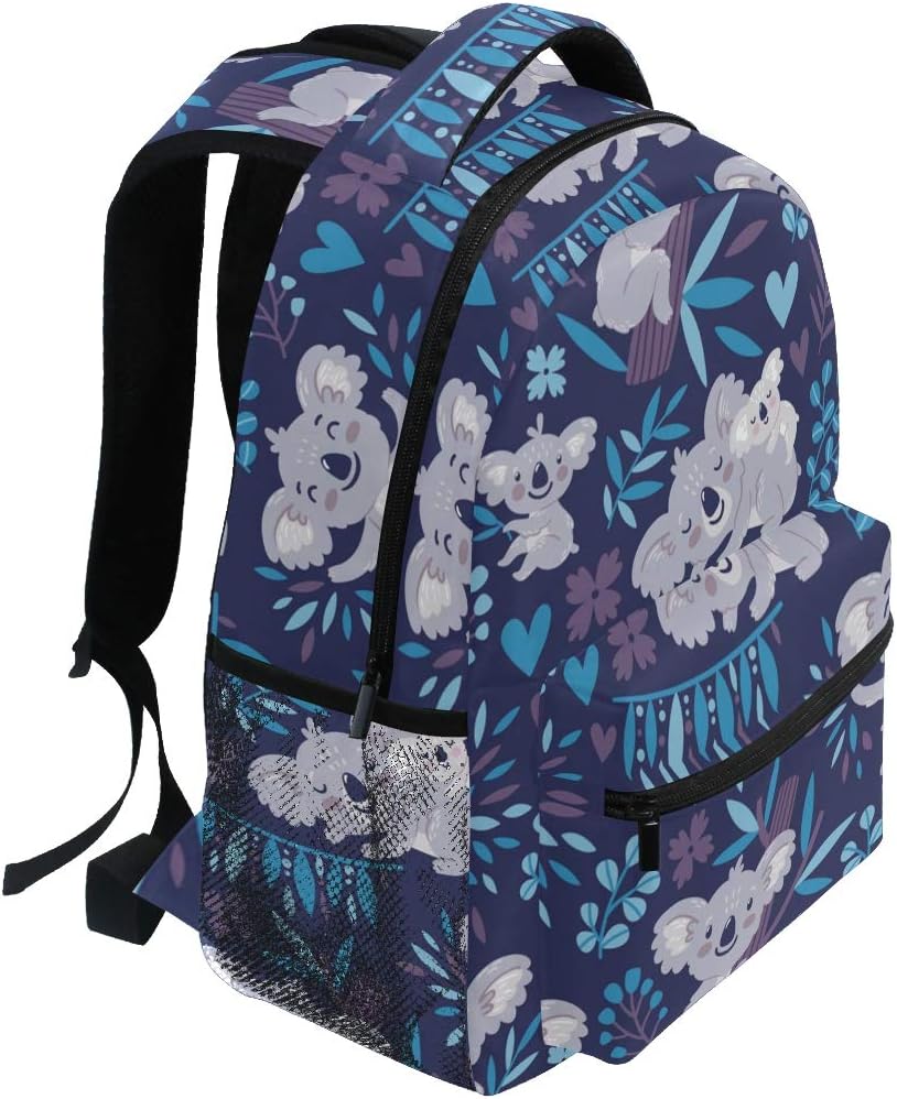 JUMPBEAR Travel Backpack Laptop Casual Daypack Koala Bears College Schoolbag Durable Bookbag, 16 x11.4x5.4in - Image 3