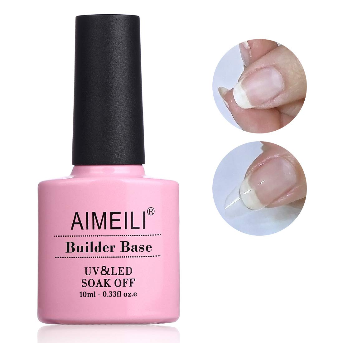 AIMEILI Builder Base Gel Quick Extension Nail Enhancement Reinforce Lacquer Soak Off UV LED Gel Nail Polish : Beauty