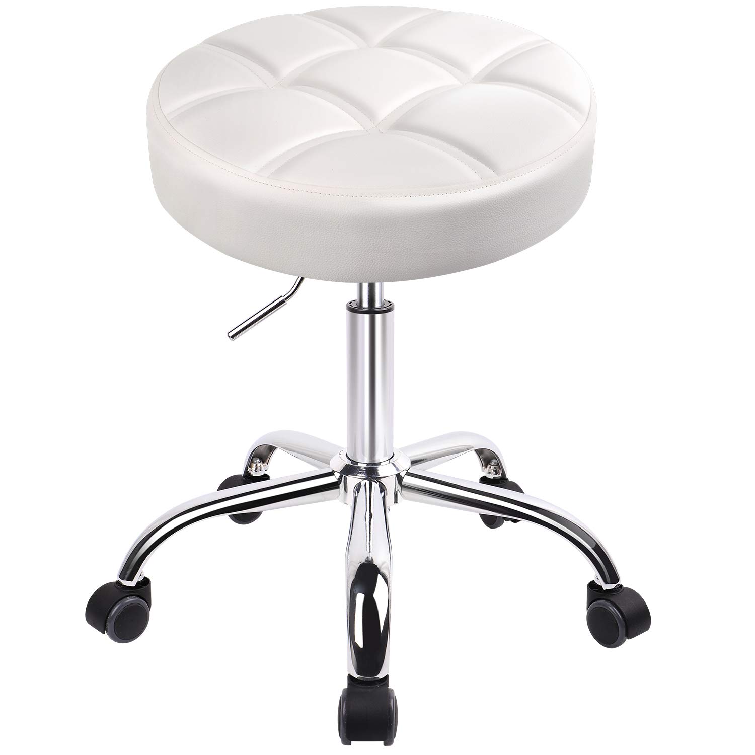 Leopard Round Rolling Stools, Adjustable Work Medical Stool ...