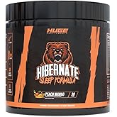 Hibernate Sleep Supplement, Complete & Optimally Dosed Sleep Recovery Formula, Relax & Unwind, Includes GABA, Valerian Root, Melatonin, 5-HTP & More (30 Servings) (Peach Mango)