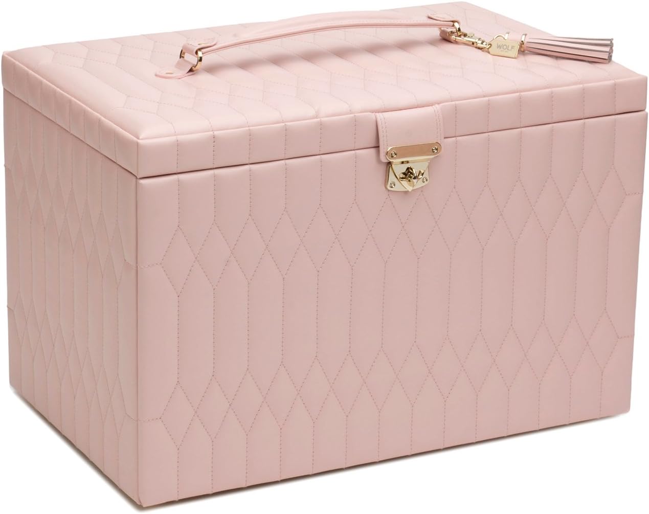 WOLF Caroline Extra Large Jewelry Case, XL, Dusty Rose: Home & Kitchen