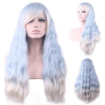 blue ombre wig