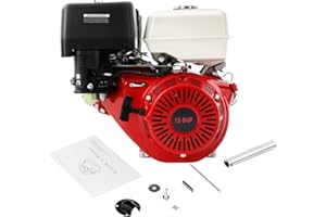 LIAPDG 420CC 15Hp Gasoline Engine, 9700W Mini Bike Engine Pull Start Air Cooling Go Kart Motor 4-Stroke Small Gas Engine 3000-3600Rpm for Water Pumps, Vibrators, Generators with 1.72 Gallons Fuel Tank