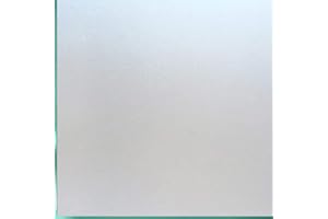 Coavas Window Privacy Film Frosted Glass Static Clings, Decorative Bathroom Door Window Covers Day and Night, Heat UV Blocking Anti-Glare Frosting Stickers for Christmas, 17.5 x 78.7 Inch, Pure