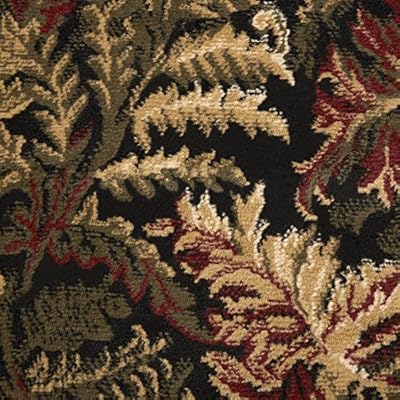 Home Dynamix Optimum Kawan Area Rug 5'2" x 7'2" Traditional Area Rug, Black/Burgundy/Ivory 61qKBtmDm5L