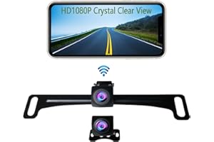 Casoda Latest Wireless Backup Camera, Super Strong 5G WiFi Signal Crystal Clear View Smooth Video, Support iPhone and Android Phone 2-in-1 Easy to Install (Fits Car SUV Pickup Sedan)