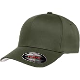 Flexfit Wooly Combed 6-Panel Structured Baseball Cap | Stretch Fitted | Wooly Combed, Mid-Profile Crown, Hard Buckram Front, Permacurv Visor, Bulk Packs Available