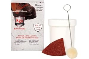 Kg's Boot Guard Brush On Toe Protection – Brush On Liquid for Tough, Long-Lasting Safety Protection on Boots