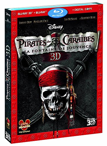 Pirates Des Caraïbes, La Fontaine De Jouvence3d + Blu-Ray+ Copie Digitale