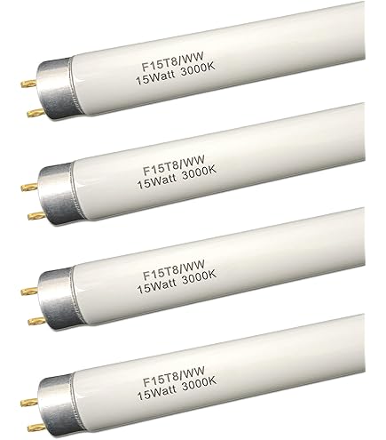 Eiko 18-inch T8 Cool White Fluorescent Tube - F15T8/CW 4100K Light Bulb For Office & Workshop