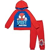 Marvel Spidey and His Amazing Friends Fleece Pullover Hoodie and Pants Outfit Set Toddler to Little Kid Sizes (2T - 7-8)