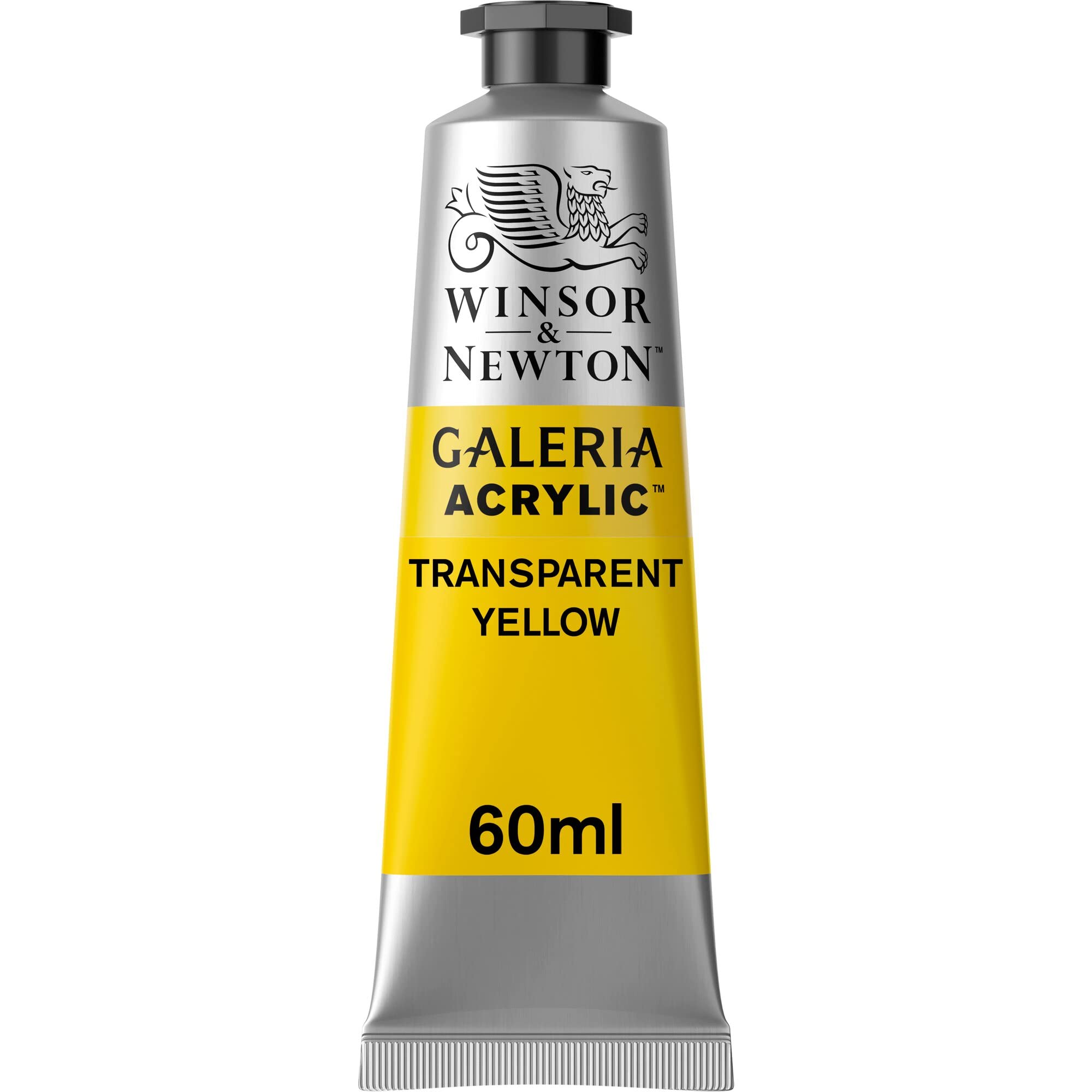 Winsor & Newton 2120653 Galeria Acrylic Paint, High Pigmentation, Non-fading, Butter Consistency, 60 ml Tube - Transparent Yellow — image 1