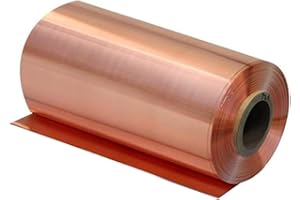 TSAI LTKJ 1pc 99.9% Pure Copper Foil Sheet Thin Cu Metal Foil Roll 0.1 x 100 x 1000MM 39"