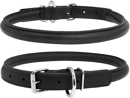 rolled leather dog leads