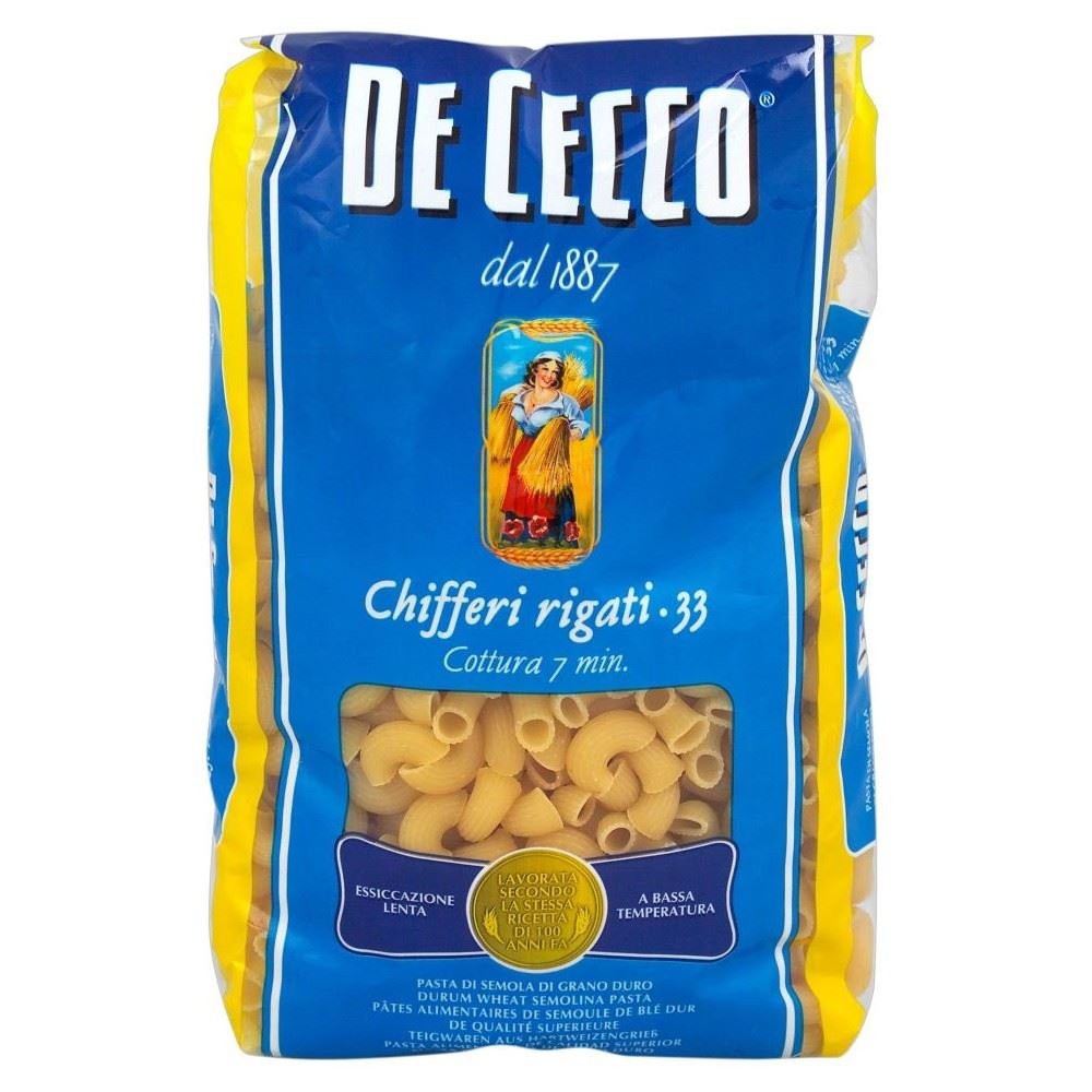 De Cecco Di Pasta Rigati Chifferi (500g) Amazon.it Casa e cucina