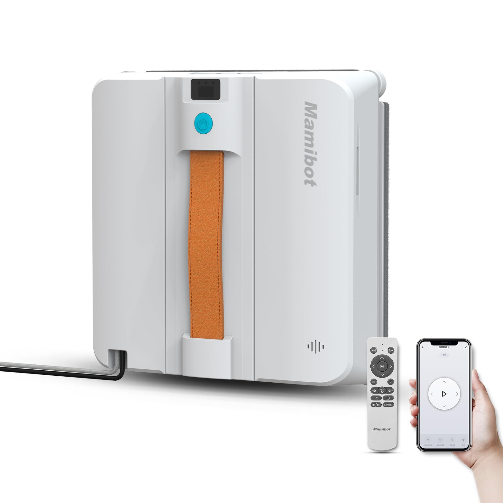 Photo 1 of Mamibot W120-DP Robot Window Cleaner,Window Cleaner Robot with 4 Water Spray nozzles,3200 Pa Suction Power,Edge Detection Technology,Multiple Cleaning Modes,Remote/App Control