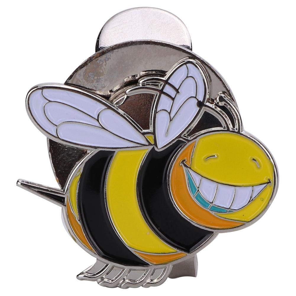 Hat Clip, Metal Magnetic Ball Marker Holder Visor Clip Ball Marker Accessory Multiple Patterns(Little Bee)