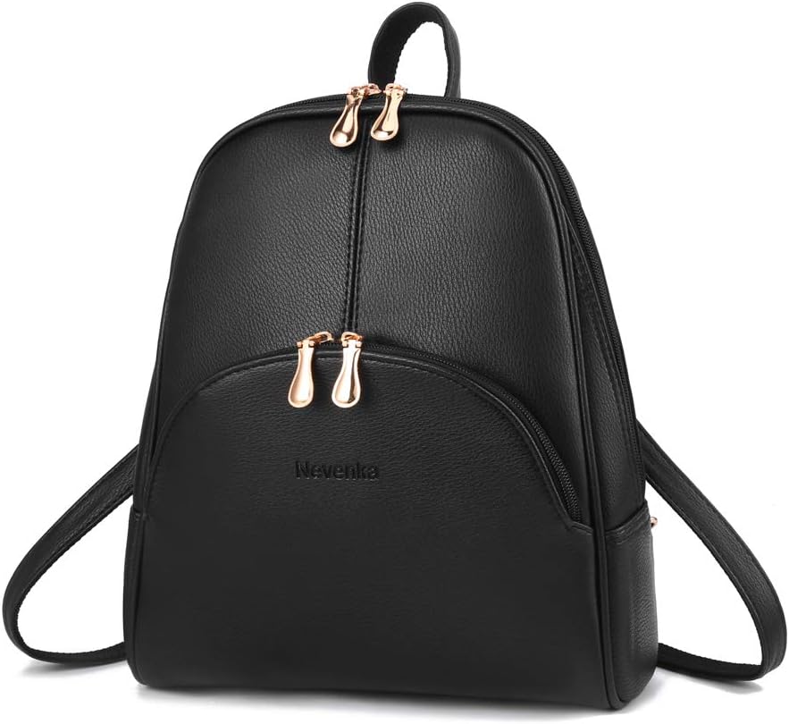 Nevenka Brand Women Bags Backpack Purse PU Leather Zipper Bags Casual Backpacks Shoulder Bags