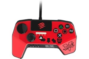 Mad Catz Street Fighter V FightPad PRO for PlayStation 4 and PlayStation 3 - Red