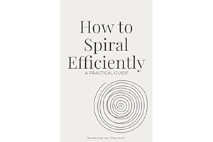 How to Spiral Efficiently: A Practical Guide | Funny Minimalist Notebook for Overthinkers | Blank Lined Journal Gift