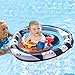 SwimSchool Lil’ Mariner Fabric Baby Pool Float, Baby Boat with Adjustable Safety Seat, Splash and Play Activity Center, Extra-Wide Inflatable Pool Float with Canopy UFP50, 6 to 24 Months, Blue