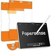 OMOTON PAPERSENSE Matte Screen Protector for iPad Air 13 Inch M3 2025 & M2 2024 (7th/6th Gen),Paper-layer Tempered Glass with Dust-free Installation Tray, Anti-glare, Apple Pencil Support, 2 Pack