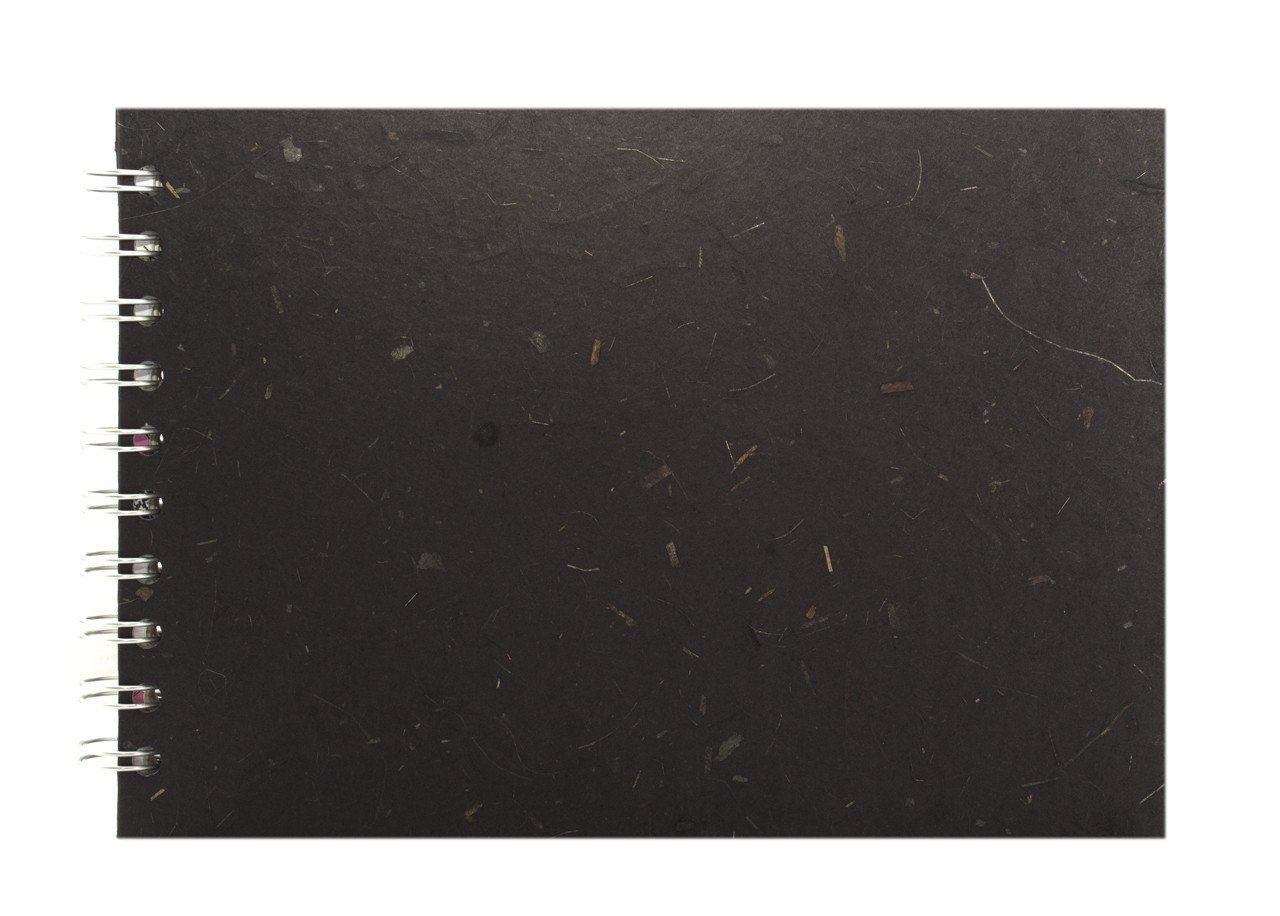 Pink Pig A5 Landscape Sketchbook | White Cartridge, 35 Leaves | Ebony
