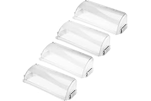 Upgrade Air Vent Deflector - Superstrong Magnetic Adjustable Heat Deflector by PANDEELS - Easy Adjust Between 10" - 15" for Floor Registers, Vents, Sidewall (Clear, Pack of 4)