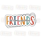 3Pcs Friends The Family You Choose Sticker Funny Sarcastic Gift for Best Friend Friendship Inspirational Friends The Family You Choose Stickers Car Decal for Laptop Notebook Toolbox Hard Hat 3"