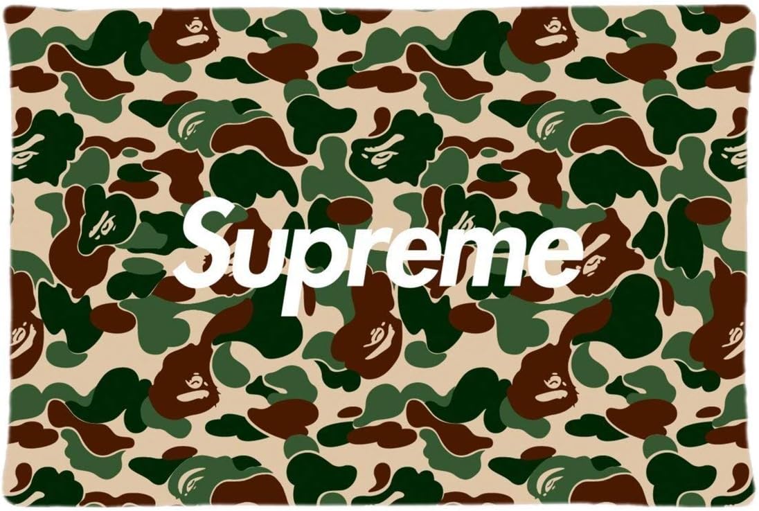 ghjkuyt412 Bape Pattern Unique Fashion Diy Image 20X30 inches Bedroom Decorative Pillowcase Cover Sofa Home Decor