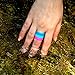Silicone Wedding Ring For Women - 5 Rings Pack - Designed Medical Grade Silicone Rubber Band by Rinfit - Thin 5.5 mm width - Comes with a Gift Box!