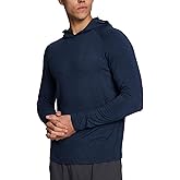 BAMBOO COOL Men's UPF 50+ Sun Protection Hoodies Soft and Lightweight Long Sleeve SPF Fishing Thumbhole Shirts Hooded