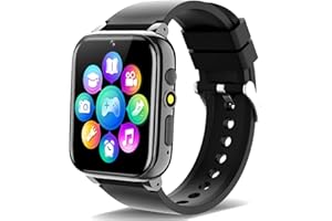 Tywop Smart Watch for Kids 3-12 Year Old Boys Girls with Metal Case 1.69" HD Touchscreen Video Camera 26 Puzzle Games Music Player 13 Alarm Clock Pedometer Audiobook Learning Card Birthday Gifts