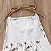 Newborn Kids Baby Girls Floral Strap Halter Bodysuit Romper Jumpsuit Outfits Sunsuit Clothing