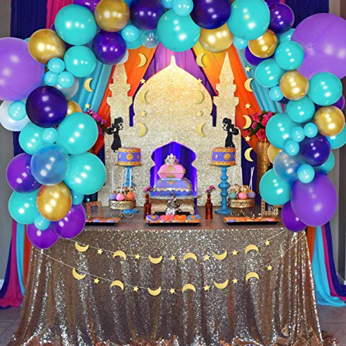 Aladdin Party Decorations Jasmine Aladdin Balloon Garland Hanging