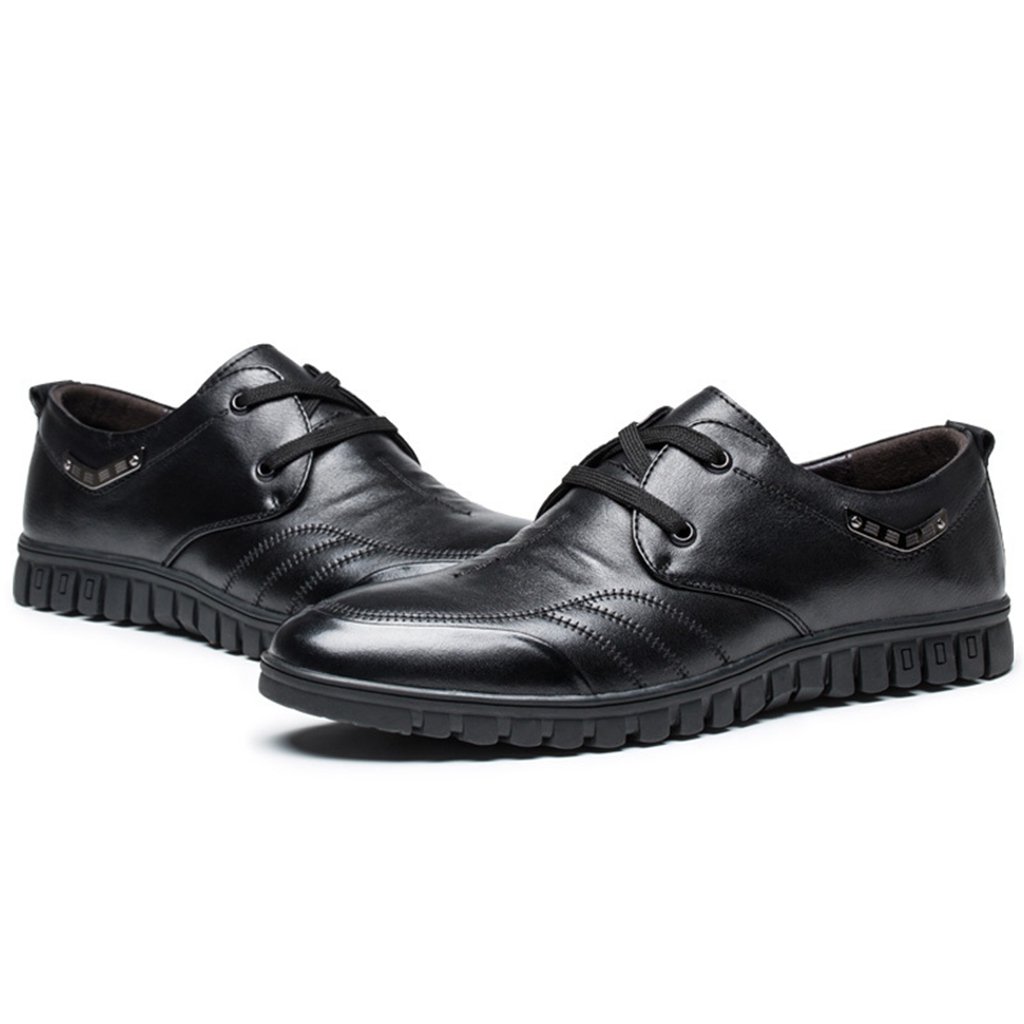 楽天1位 Asagao カジュアルシューズ メンズ 男 紳士 ビジネスシューズ 革靴 スキッドシューズ ローカット靴 レースアップ フラット 通勤通学 旅行出張 軽量 履き心地よい 小さい 大きいサイズ ブラウン ブルー ブラック B01if7ek1e 25 5 Cm ブラック 全国宅配無料