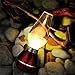 BearsFire USB Rechargable LED Blowing Control Kerosene Candle Lamp Nostalgia Retro Style LED 0.4W Adjustable Portable Night Light Desk Lamps Dimming Knob for Home Camping barbecue journey (Red)