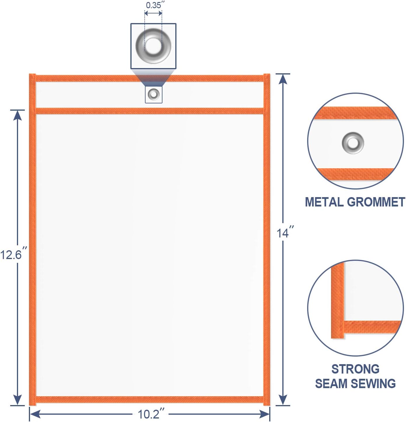 Board2by Reusable Dry Erase Pockets 25 Pack, Clear 10" x 14" Write and Wipe Pockets Sleeves Fits Standard Paper, Plastic Dry Erase Sheet Protectors for Classroom, Teacher and Office Supplies, 5 Colors : Office Products