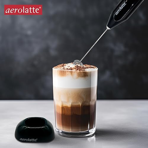Aerolatte Milk Frother with Counter Stand, The Original Steam-Free Frother,  Black - Main Image