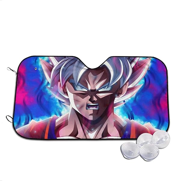 Amazon Co Jp Qifulsドラゴンボール超 車のフロントカバー車uv保護サンシェード折りたたみ断熱雨と雪の保護対策四季130 70cmおよび140 76cm 服 ファッション小物